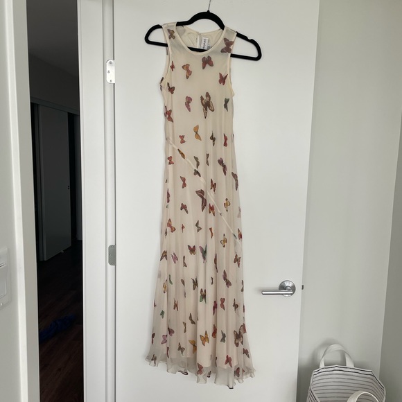 Vintage Silk Bloomingdale’s Butterfly Dress - Picture 4 of 11